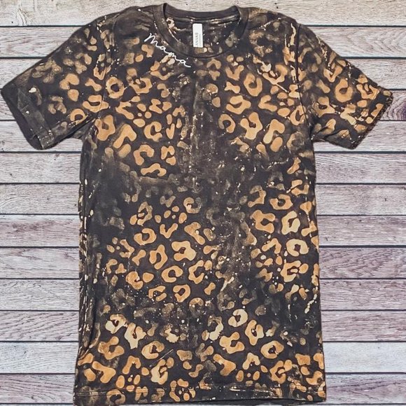 BLEACHED LEOPARD MAMA Dye Tee - Picture 4 of 6